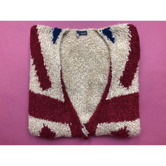 UO Sparkle & Fade Union Jack Cozy Cardigan - Picture 2 of 6